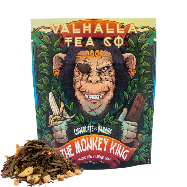 The Monkey King | Chocolate, Banana & Walnut | Green Tea | Caffeinated
