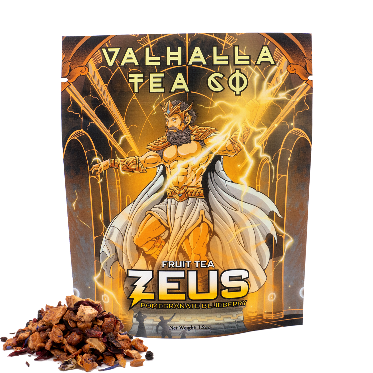 Zeus | Pomegranate, Blueberries, Hibiscus | Fruit Tea | Non