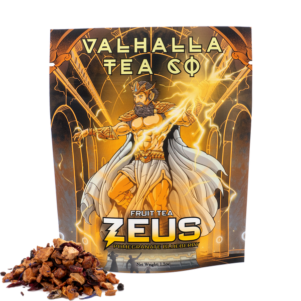 Zeus | Pomegranate, Blueberries, Hibiscus | Fruit Tea | Non-Caffeinated