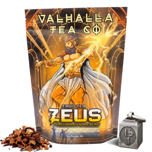 Zeus | Pomegranate, Blueberries, Hibiscus | Fruit Tea | Non-Caffeinated