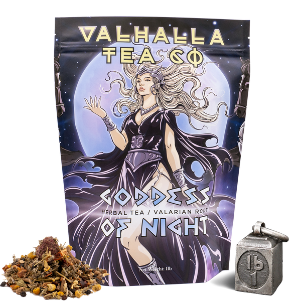 Goddess of Night | Valerian Root, Chamomile, Lavender | Herbal Tea | Non-Caffeinated