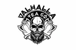 Valhalla Tea Co logo with transparent background