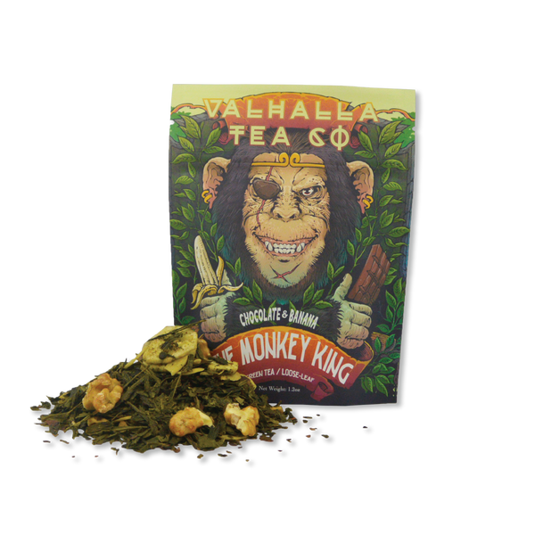 The Monkey King | Chocolate, Banana & Walnut | Green Tea | Caffeinated